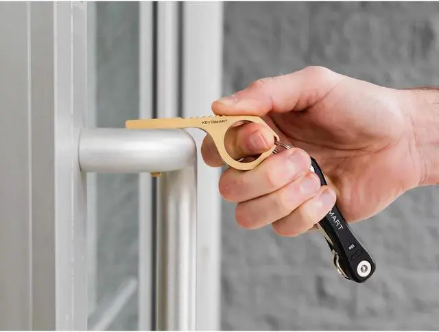 Alt view image 3 of 16 - Keysmart CleanKey Keychain - Gold