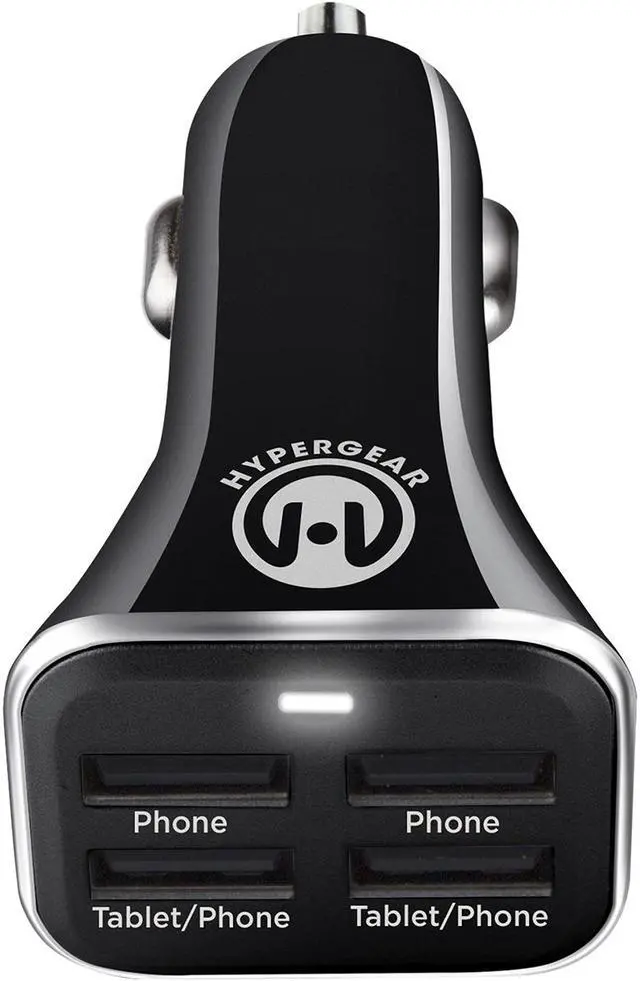 Alt view image 6 of 8 - HyperGear High-Power Quad USB 6.8A Car Charger