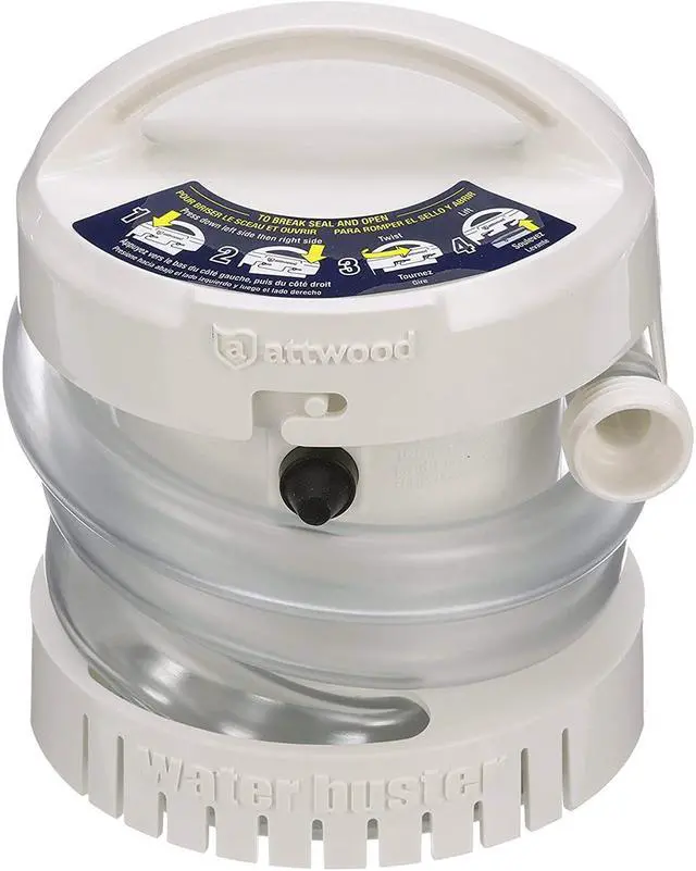 Alt view image 3 of 14 - ATTWOOD MARINE ATTWOOD WATER BUSTER PORTABLE PUMP 200 GPH 4140-4