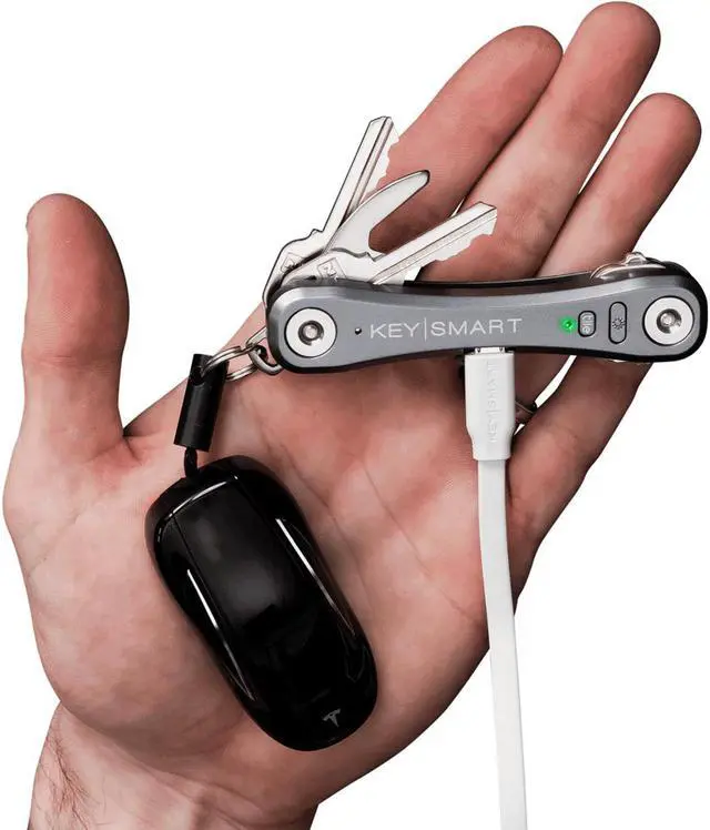 Alt view image 3 of 20 - Keysmart Pro Smart Key Organizer with Tile Location Tracking - Black