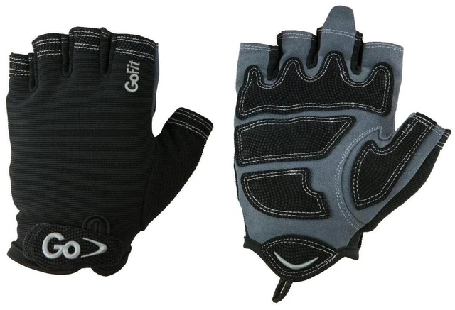 Main image of GoFit XTrainer Fitness Gloves - Medium - Gray/Black