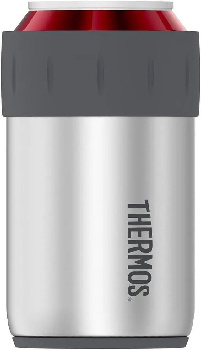 Alt view image 4 of 9 - Thermos 12 Oz. Silver Stainless Steel Insulated Drink Holder 2700TRI6