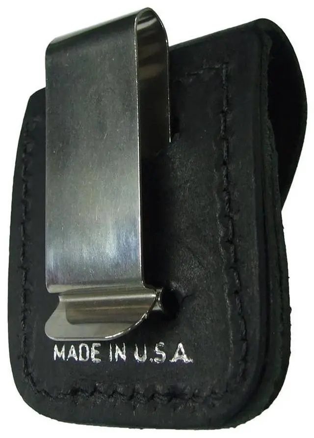 Alt view image 15 of 20 - Zippo ZO17060 Lighter Lighter Pouch Black Leather Attaches To Belt W/ Clip Thes