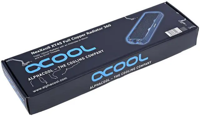 Alt view image 4 of 5 - Alphacool NexXxoS XT45 Full Copper 360mm Radiator (14166)