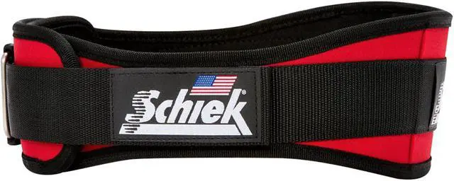 Alt view image 3 of 5 - Schiek 2004-RED-S Schiek Original 4 .75 inch Nylon Support Belt Red - S