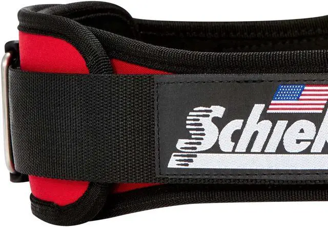 Alt view image 5 of 5 - Schiek 2004-RED-S Schiek Original 4 .75 inch Nylon Support Belt Red - S