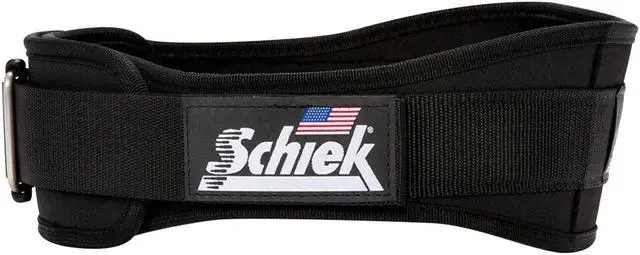 Alt view image 6 of 14 - Schiek Sports Model 2004 Nylon 4 3/4" Weight Lifting Belt - Large - Black