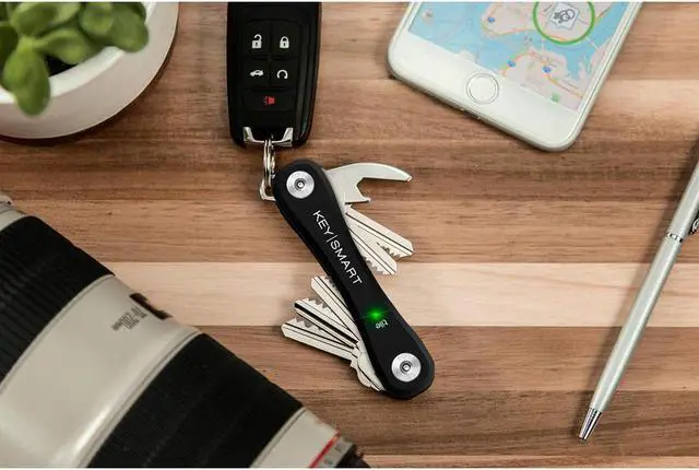 Alt view image 2 of 20 - Keysmart Pro Smart Key Organizer with Tile Location Tracking - Black