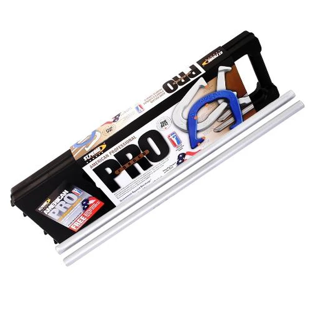 Alt view image 4 of 6 - St. Pierre American Professional Series Horseshoes Complete Set with 4 Horseshoes, 2 Steel Stakes, Official Rulebook, and Bag.