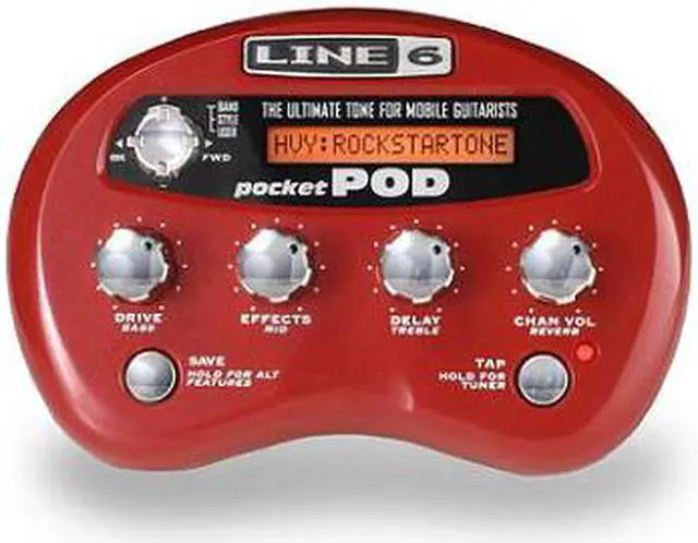 Alt view image 2 of 20 - Line 6 Pocket POD - Mini Guitar Amp Modeler Guitar Multi-Effect
