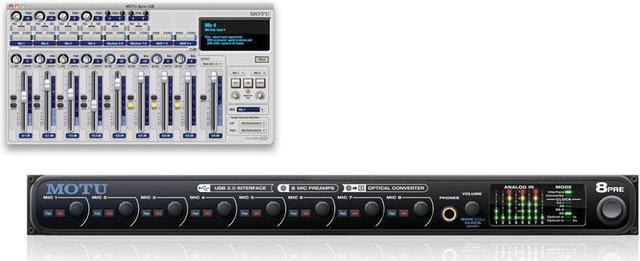 MOTU 8pre USB 24-bit/96kHz USB Audio Interface - Newegg.com