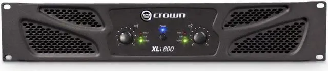 Alt view image 4 of 17 - Crown XLI800 Stereo 600-Watt Power Amplifier