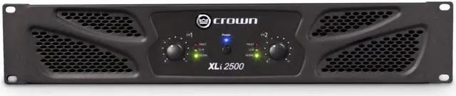 Alt view image 8 of 20 - Crown 2500 Amplifier 1000 W RMS 2 Channel Dark Gray NXLI25000US