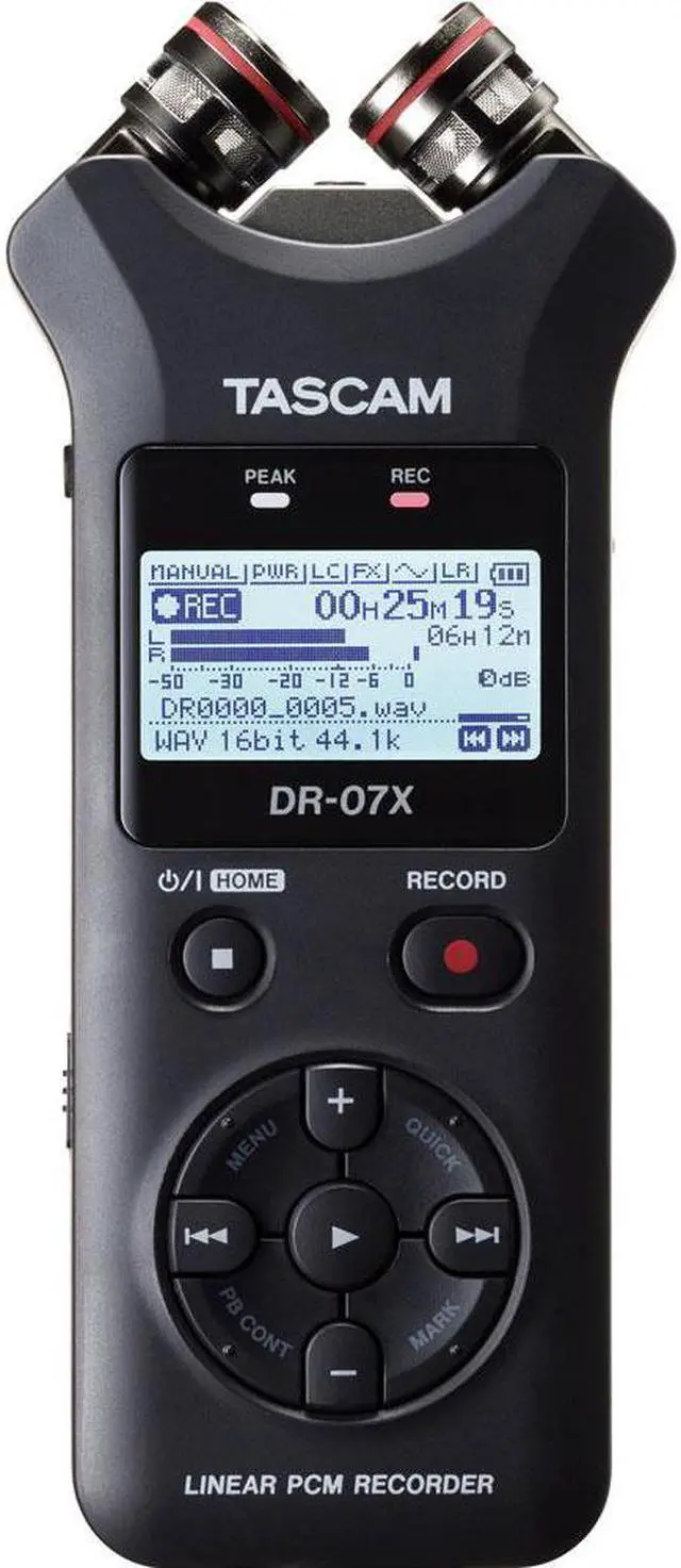 Alt view image 6 of 20 - Tascam DR-07X Handheld Portable Recorder