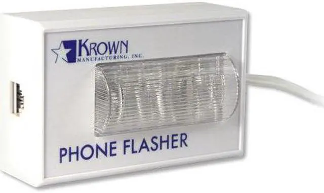 Alt view image 3 of 6 - Computty KRN-PF200 Krown Phone Visual Flasher Great For Hearing Impaired White