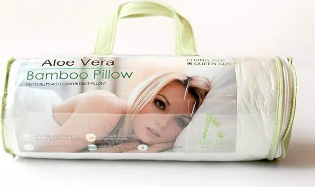 Alt view image 5 of 5 - All That Jazz Aloe Vera Memory Foam Pillow - Firm (Queen)
