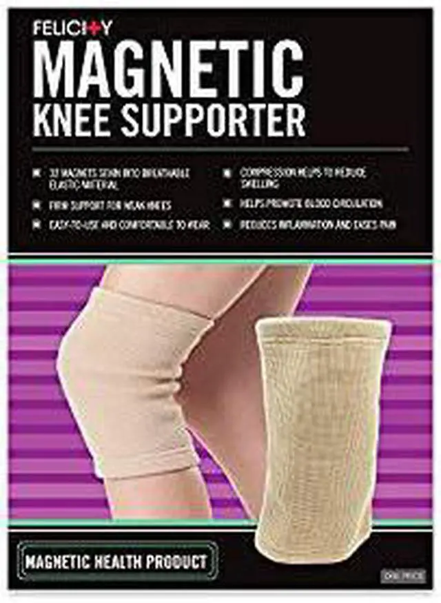 Alt view image 3 of 5 - Daiwa Felicity Magnetic Knee Supporter (Beige- LARGE)