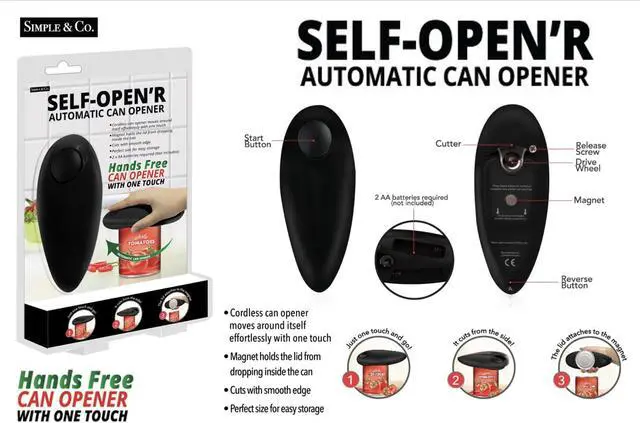 Alt view image 3 of 4 - Self-Open'r Automatic Can Opener: Effortless, Hands-Free Convenience