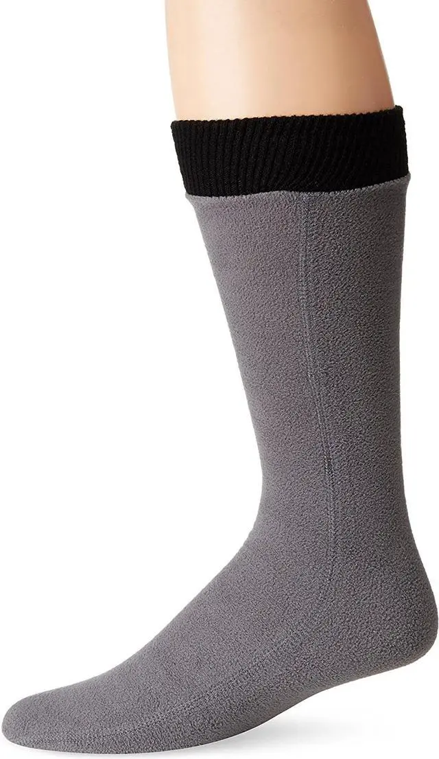 Alt view image 3 of 3 - Hot Headz Polarex Fleece Socks - Medium Grey - Perfect for Winter Warmth