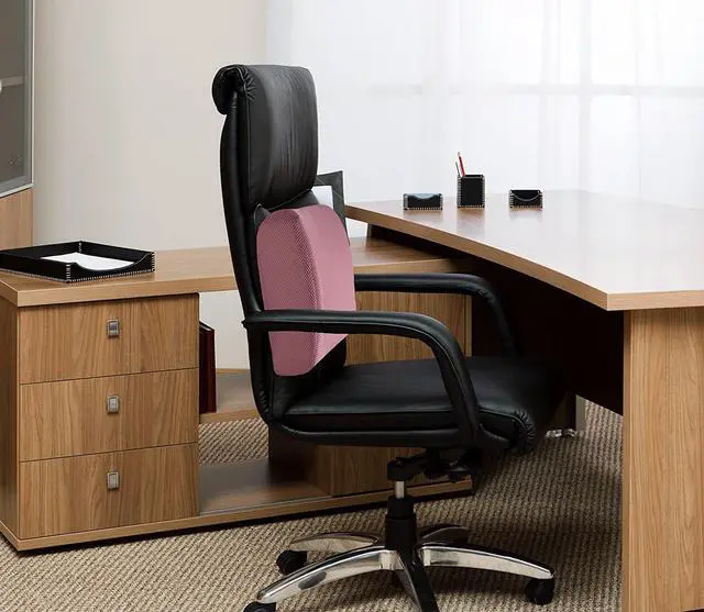 Alt view image 3 of 7 - PharMeDoc  Lumbar Support Cushion- PINK