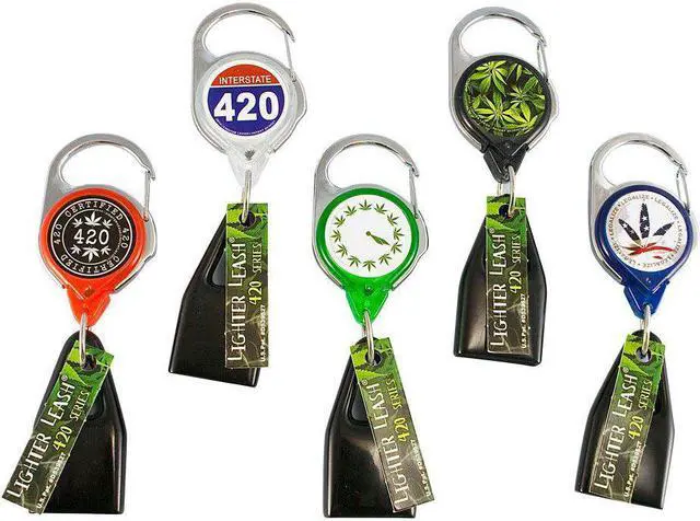 Alt view image 2 of 5 - Premium Lighter Leash Retractable Lighter Holder - 420Series