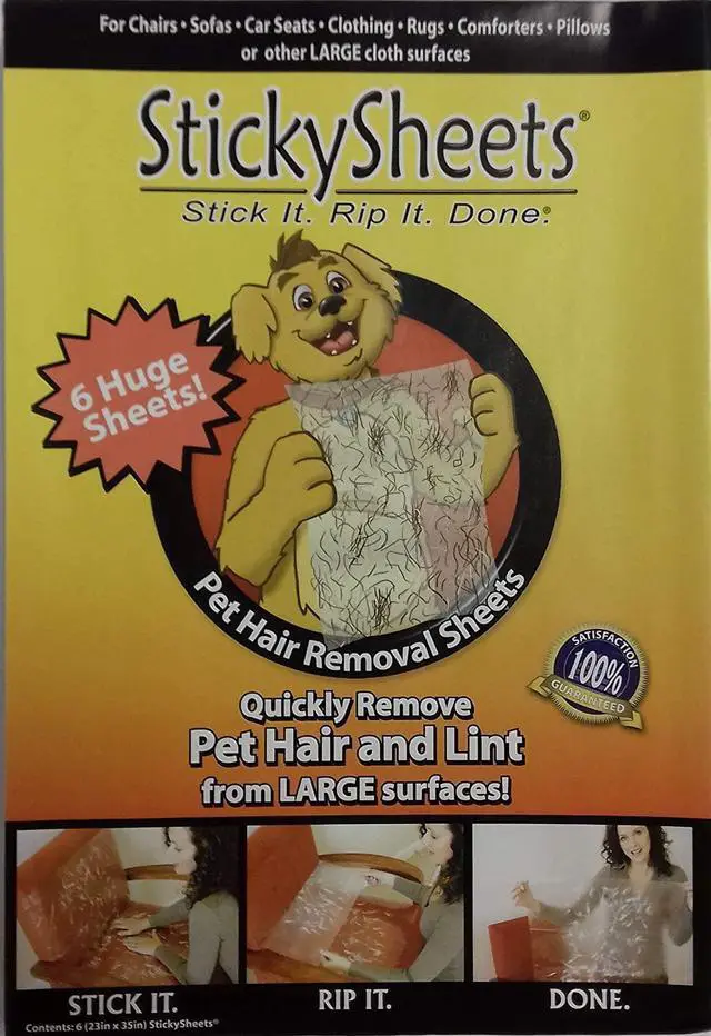 Alt view image 2 of 3 - Sticky Sheets - Pet Hair Removal System - Single Sheet
