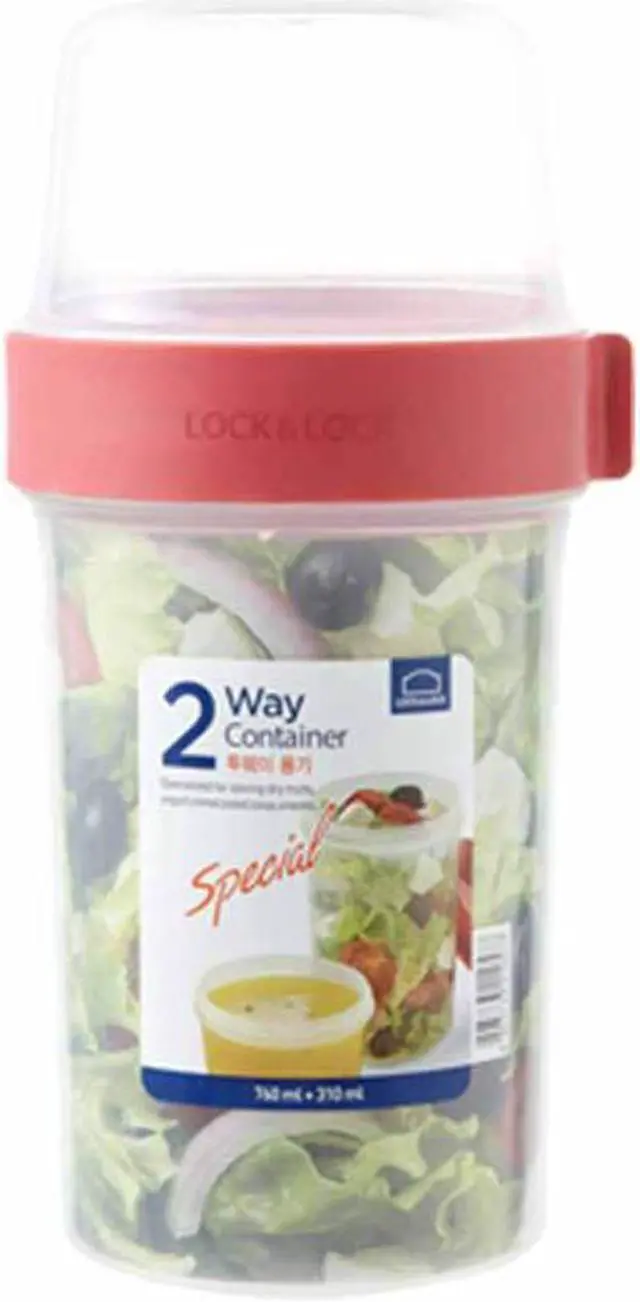 Alt view image 2 of 5 - 2-Way Meal Prep Container with Detachable Top - 760 mL