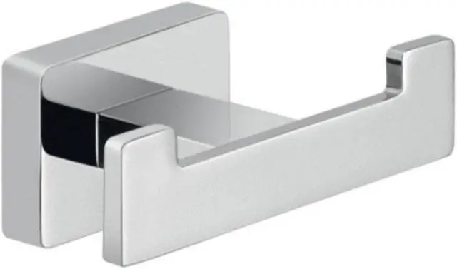 Alt view image 2 of 6 - Wall Mounted Bathroom Robe Hook - Chrome Color -  (HD-82495)