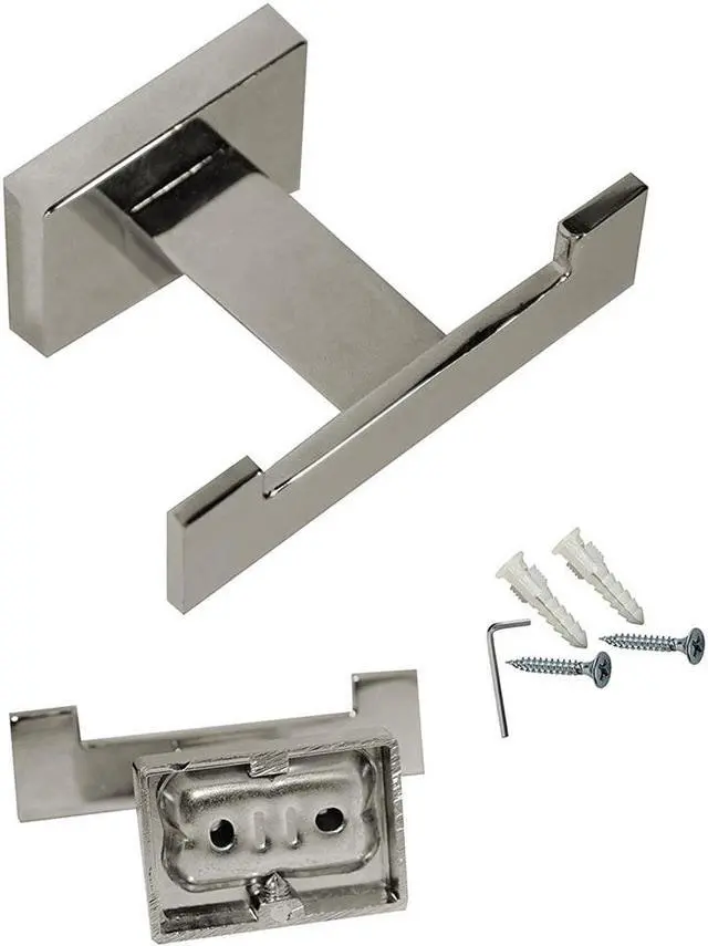 Alt view image 4 of 6 - Wall Mounted Bathroom Robe Hook - Chrome Color -  (HD-82495)