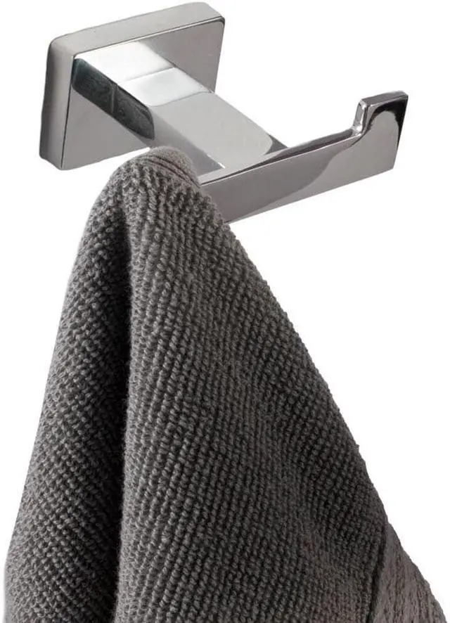 Alt view image 5 of 6 - Wall Mounted Bathroom Robe Hook - Chrome Color -  (HD-82495)