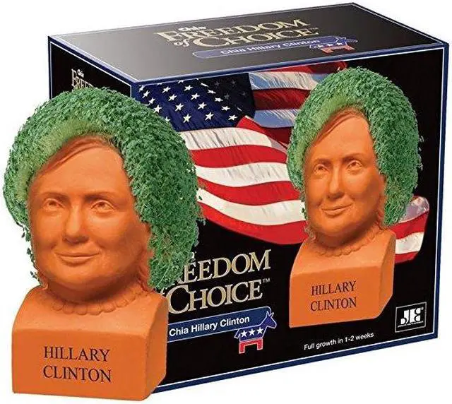 Alt view image 3 of 5 - Chia Pet Planter - Freedom of Choice Hillary Clinton- Happy