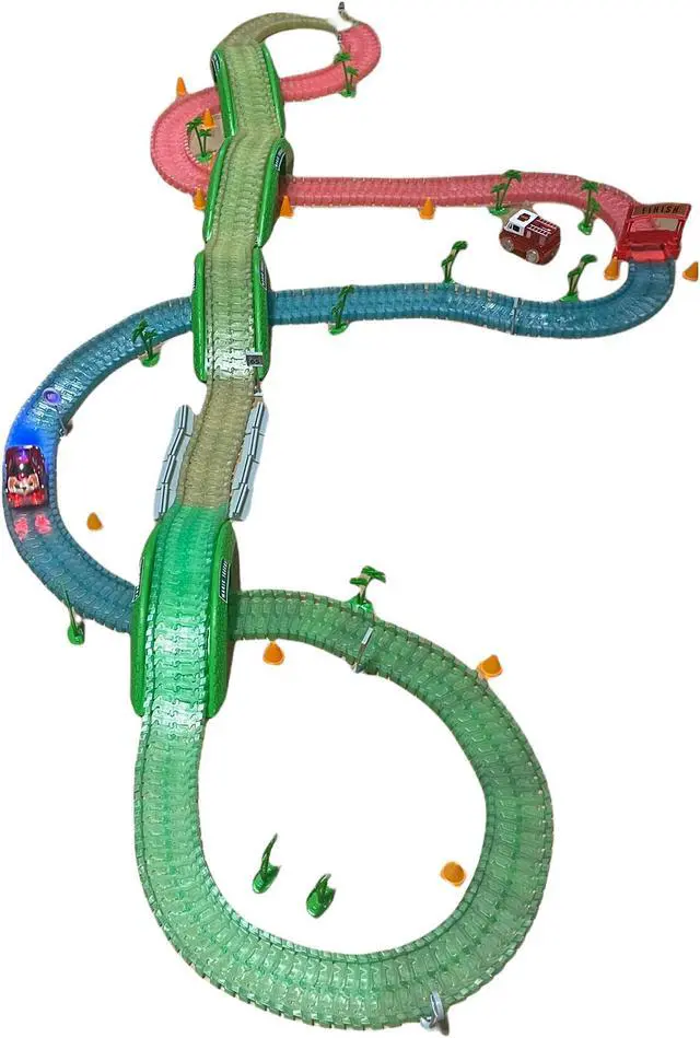 Alt view image 3 of 7 - Magic Tracks Deluxe Kit - 2 Cars