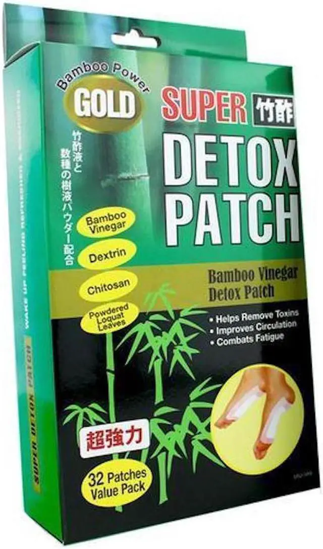 Alt view image 4 of 4 - Chikusaku Gold Super Bamboo Vinegar Foot Detox Patches - 32 Pack