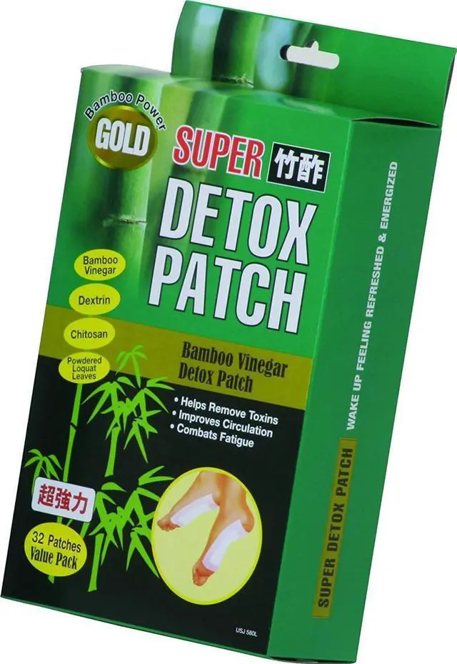 Alt view image 3 of 4 - Chikusaku Gold Super Bamboo Vinegar Foot Detox Patches - 32 Pack