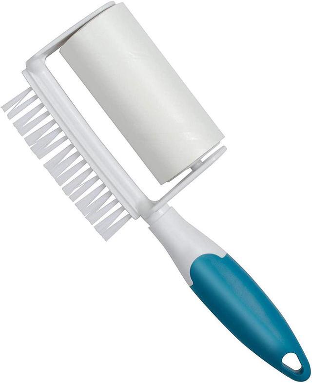 Alt view image 4 of 6 - Reusable Lint Remover - 2-In-1 Pet Hair Sticky Roller With Brush for Clothes
