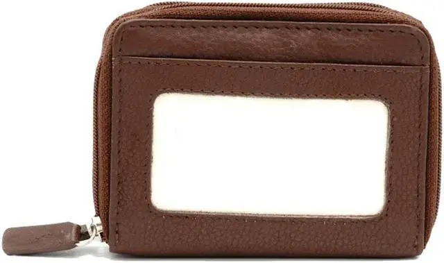 Main image of Accordion Cardholder Wallet for Credit Cards and IDs - Brown