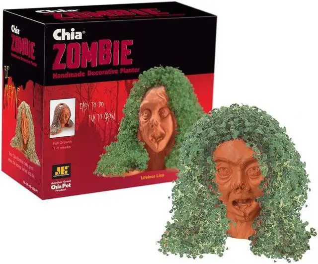 Alt view image 3 of 4 - Chia Pet Planter - Zombie - Lifeless Lisa