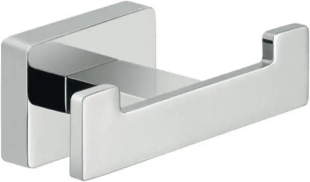 Main image of Wall Mounted Bathroom Robe Hook - Chrome Color - 2 Pack (HD-82495)