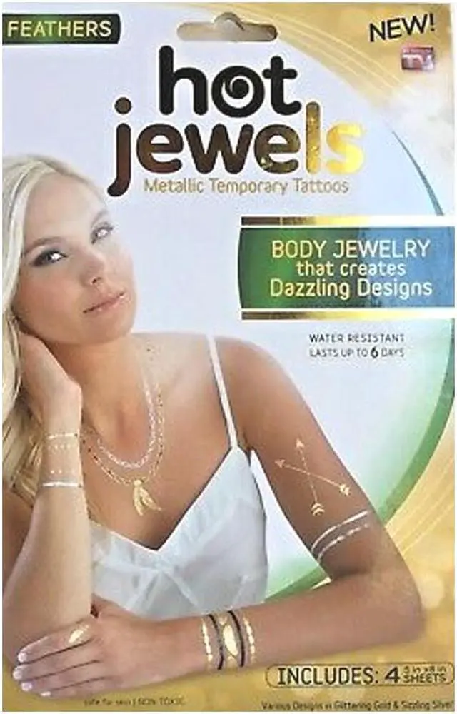 Alt view image 4 of 8 - Hot Jewels Body Jewelry Feathers Design