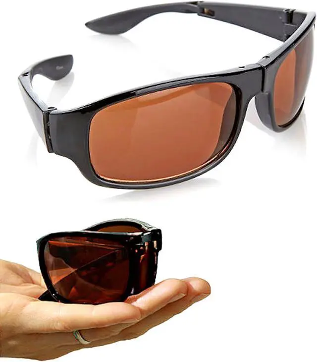 Alt view image 2 of 5 - HD Vision Fold Aways Sunglasses Deluxe- Single (Black)