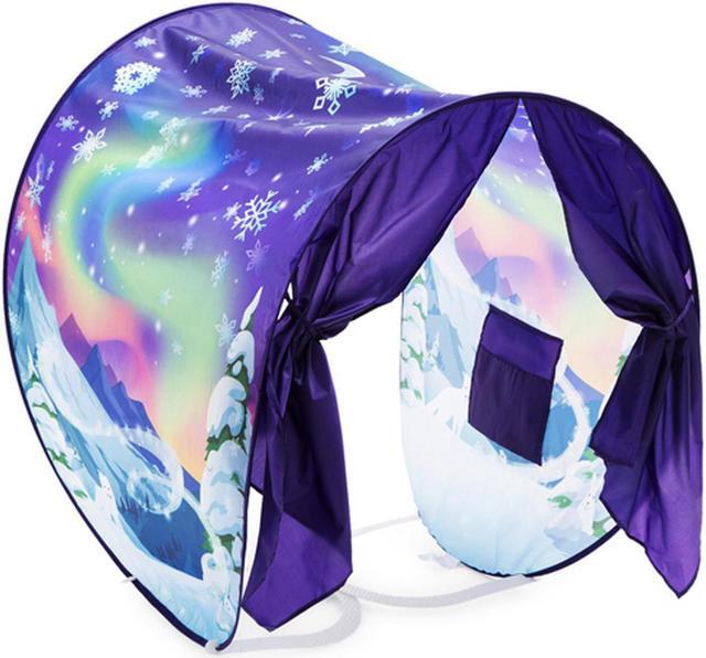 Alt view image 2 of 6 - DreamTents Fun Pop Up Tent -  Winter Wonderland- Twin (w/ Light)