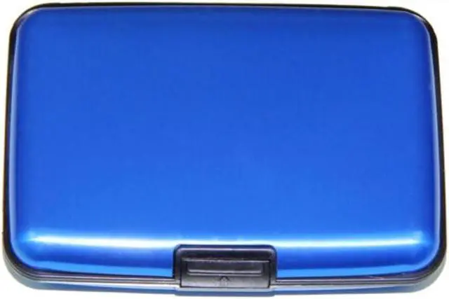 Main image of Aluminum Credit Card Wallet, Light Weight - BLUE
