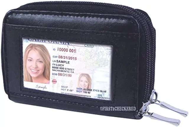 Main image of Leather Accordion Security Wallet - Classic Black Design