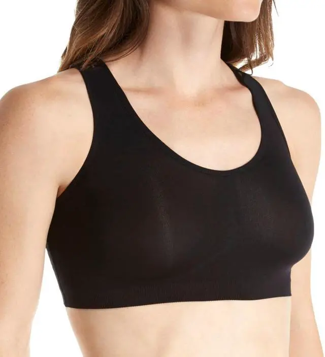 Main image of Ahh Bra - Women's Seamless Leisure Bra (Black, Large) Bust: 38-40