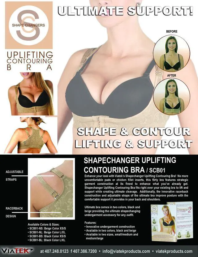 Alt view image 3 of 5 - Shapechangers Uplifting and Contouring Bra by Viatek
