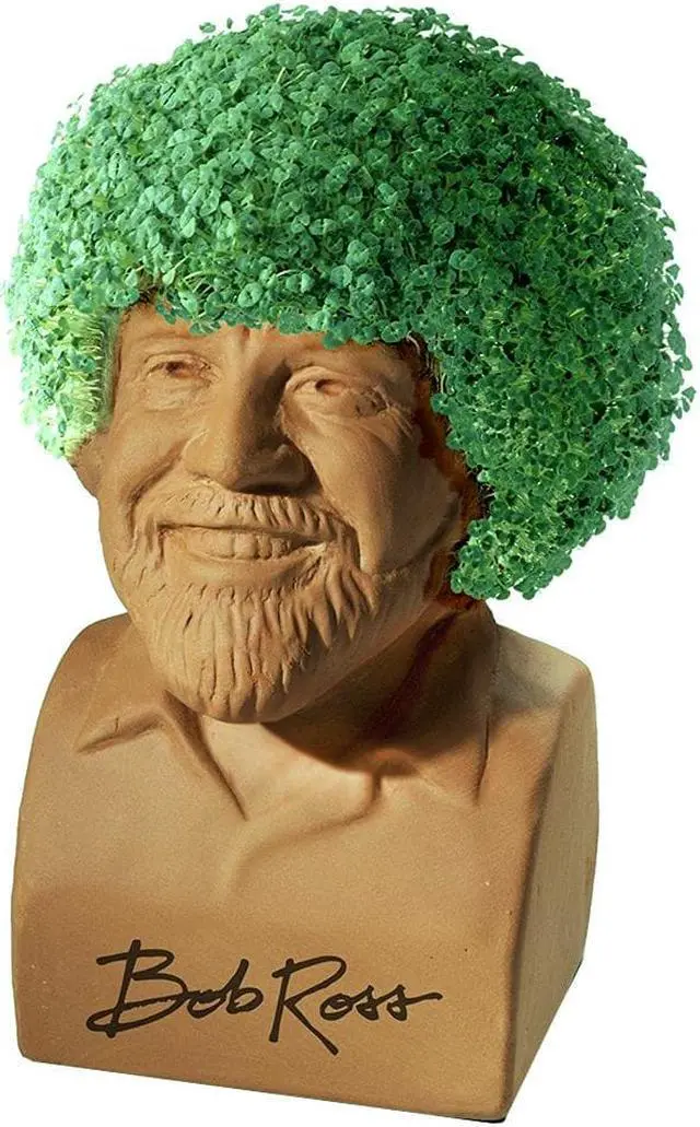 Alt view image 8 of 11 - Chia Pet Planter - Bob Ross