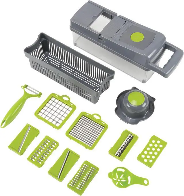 Main image of 14-Piece Veggie Multi-Function Chopper/Slicer