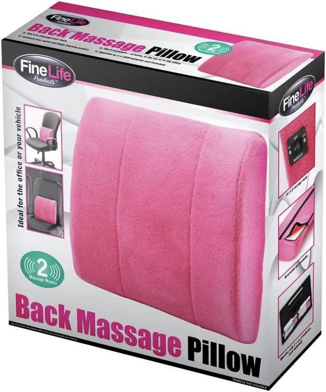 Alt view image 4 of 6 - Back Massage Pillow (Pink) - Two Massage Modes