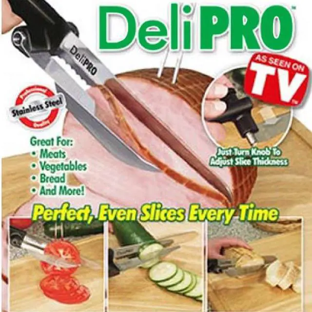 Alt view image 3 of 4 - Deli Pro Knife and Fork with Slicing Guide