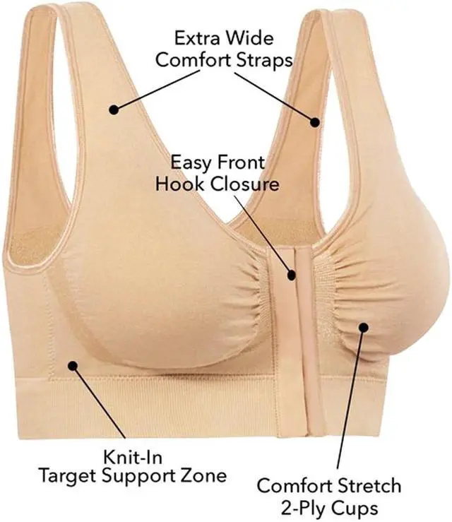 Alt view image 6 of 7 - Miracle Bamboo Comfort Bra - Nude - Medium (Bust 35"-37"  )